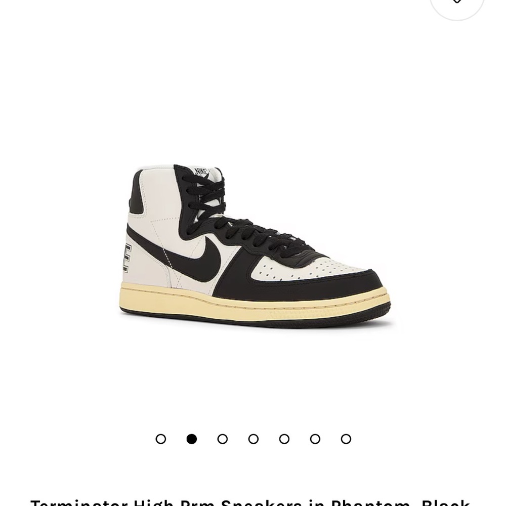 Nike Terminator High Prm Sneakers in Phantom, Black, Pale Vanilla, & Sail - Picture 1 of 8